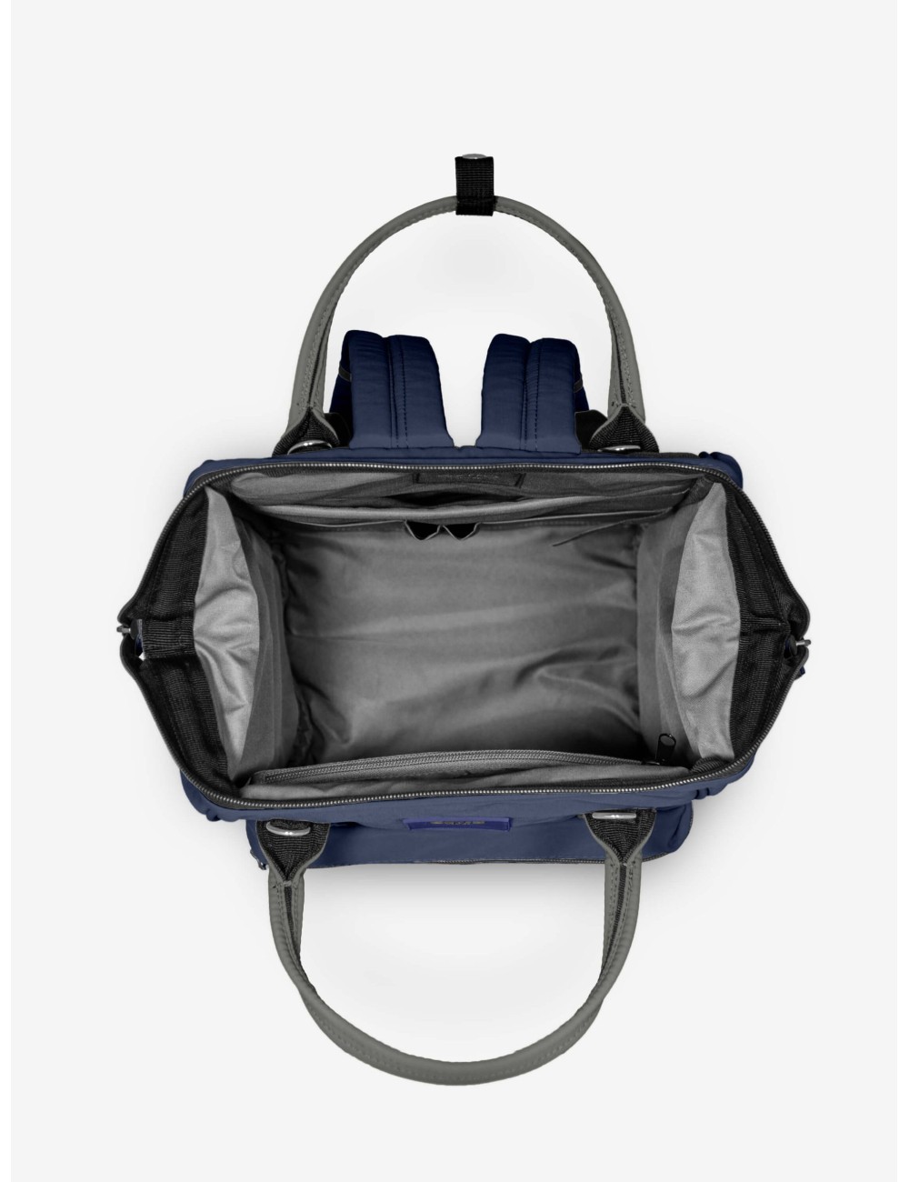 Marea Blu Navy Grigio Zaino Borsa Tessuto Riciclato Idrorepellente