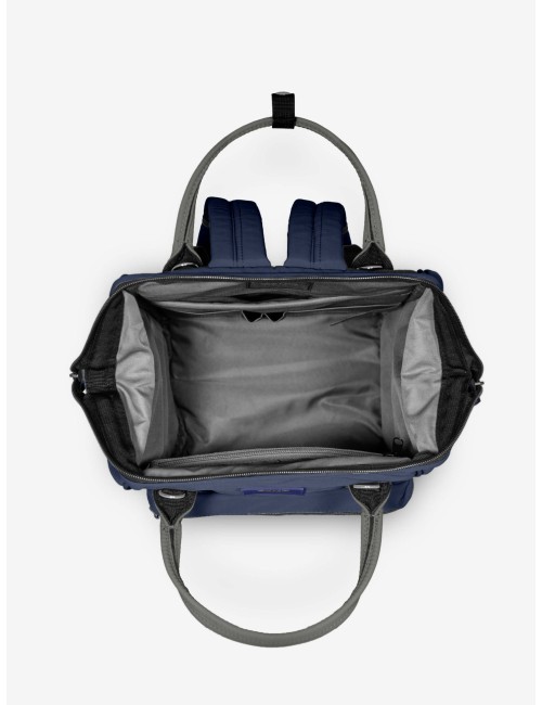 Marea Blu Navy Grigio Zaino Borsa Tessuto Riciclato Idrorepellente