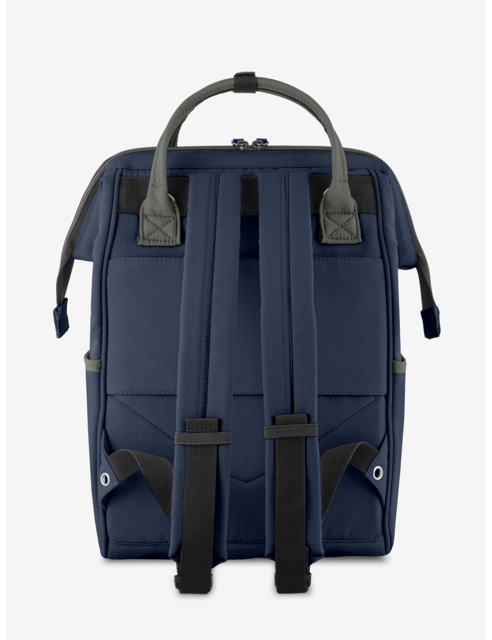Marea Blu Navy Grigio Zaino Borsa Tessuto Riciclato Idrorepellente