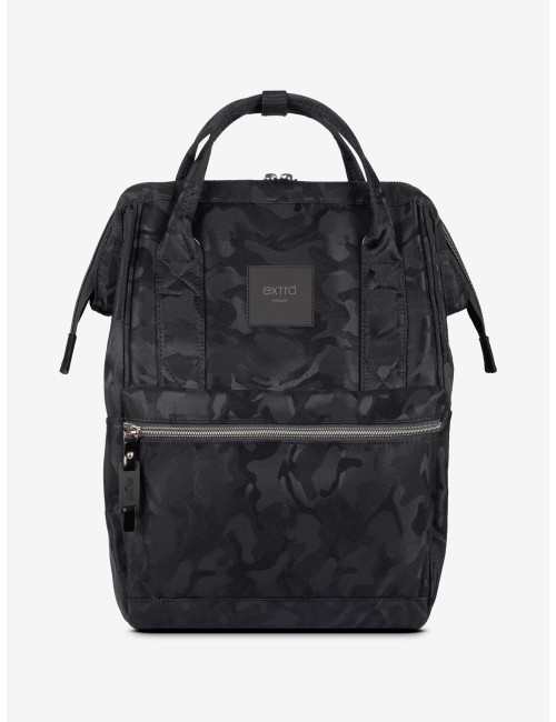 Squero Nero Camouflage Zaino Borsa Tessuto Riciclato Idrorepellente