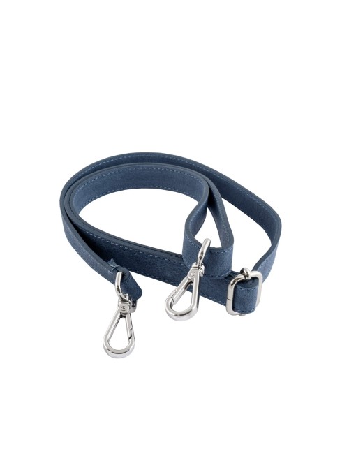 Tracolla Pelle Blu "stars" - Made Italy