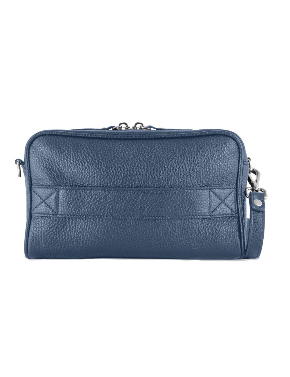 Pochette in Pelle Blu – Made in Italy