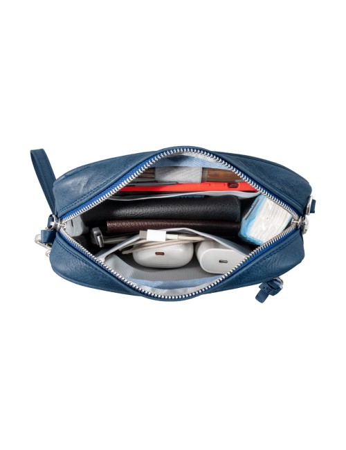 Pochette in Pelle Blu – Made in Italy