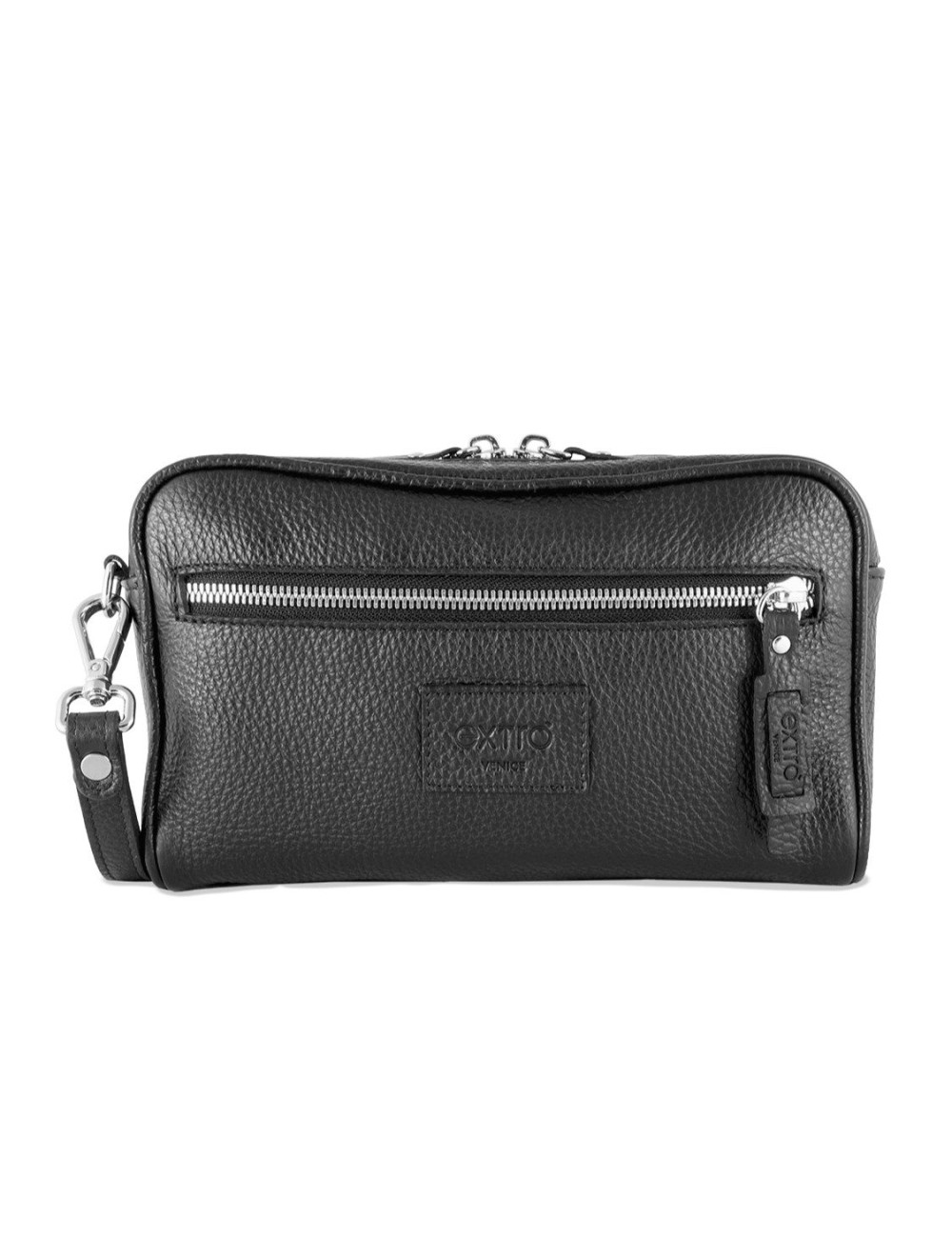 Pochette in Pelle Nera – Made in Italy