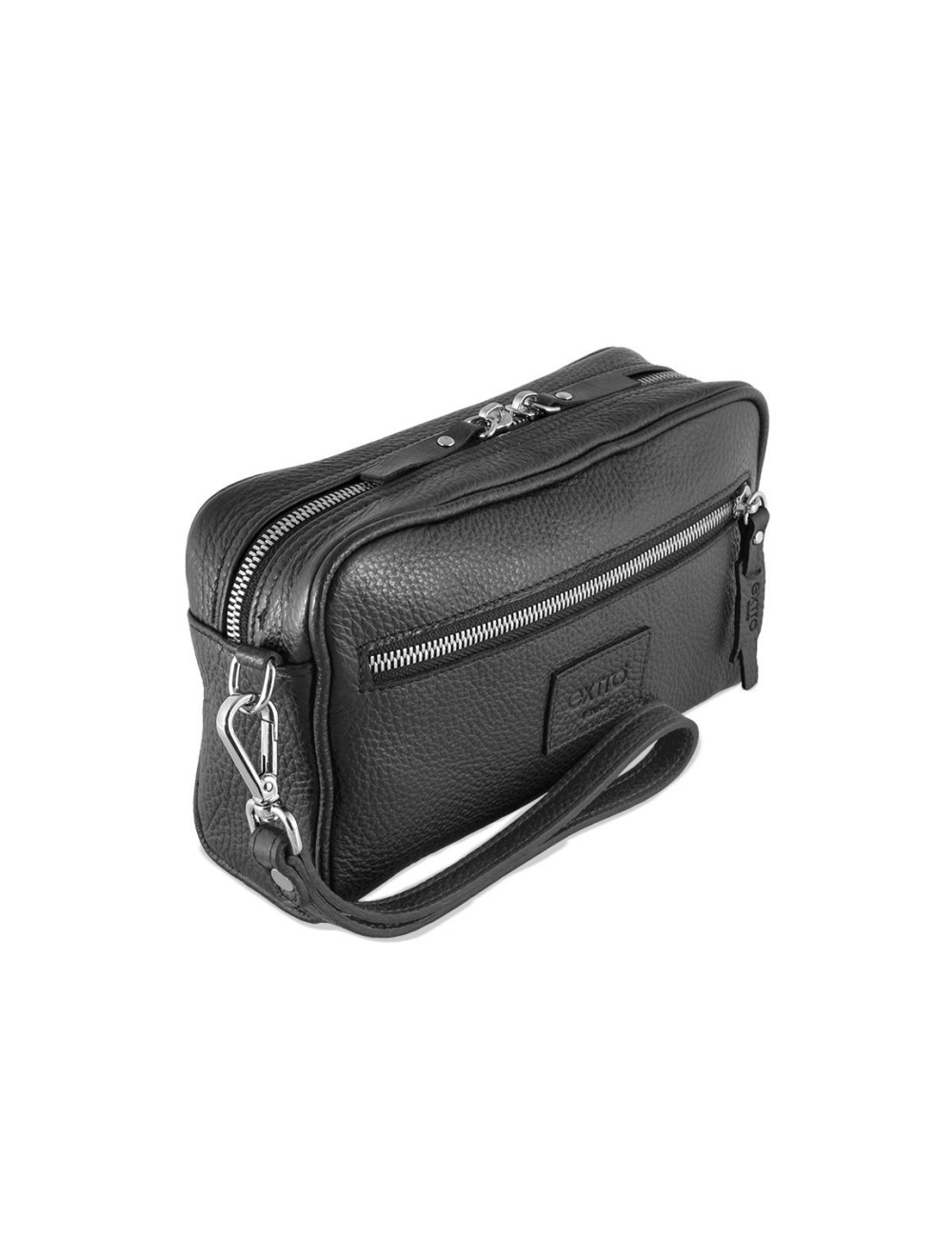 Pochette in Pelle Nera – Made in Italy