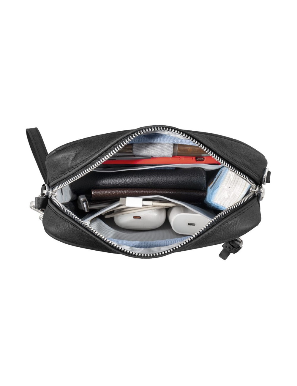 Pochette in Pelle Nera – Made in Italy