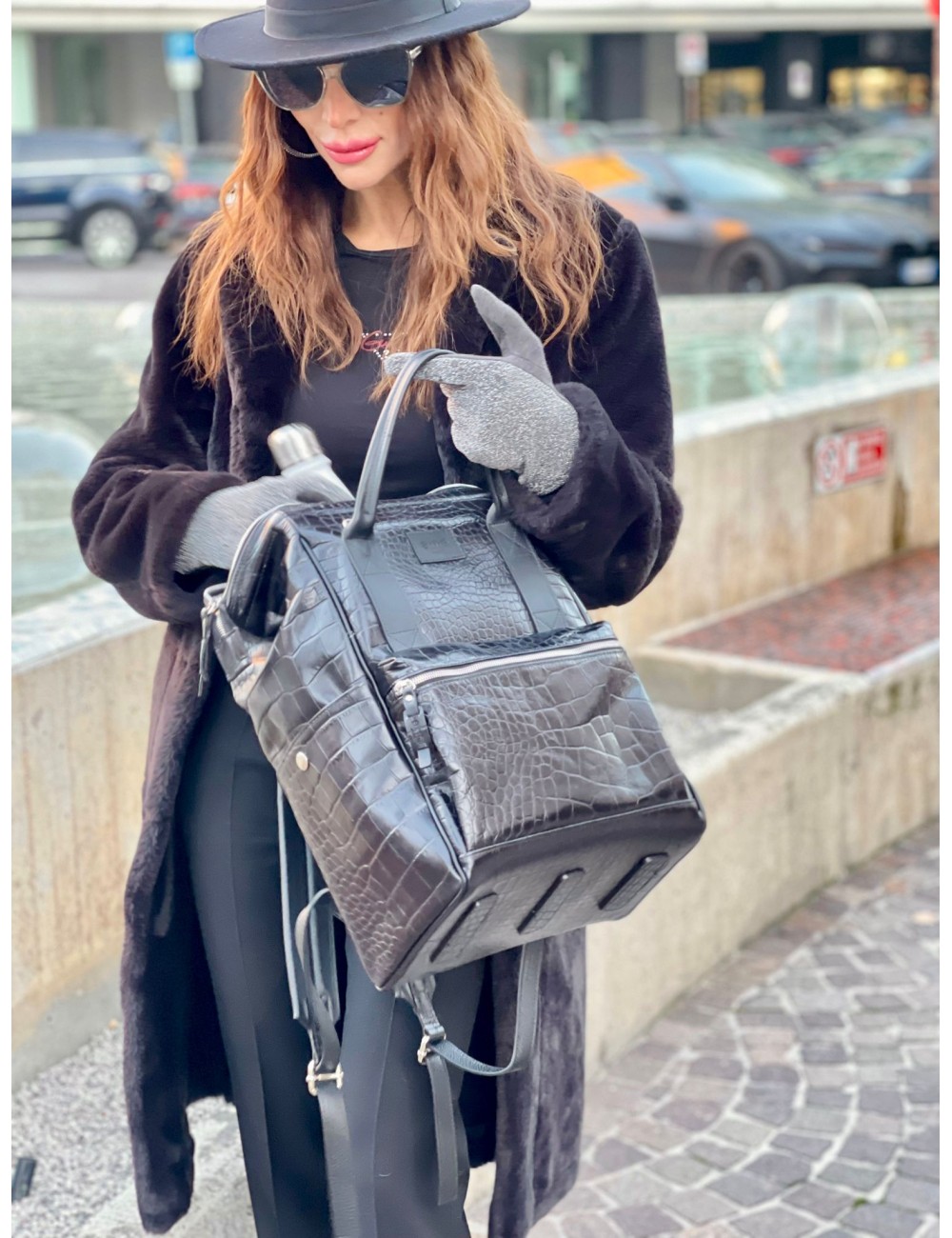 Coccodrillo Black Borsa Zaino Bagpack