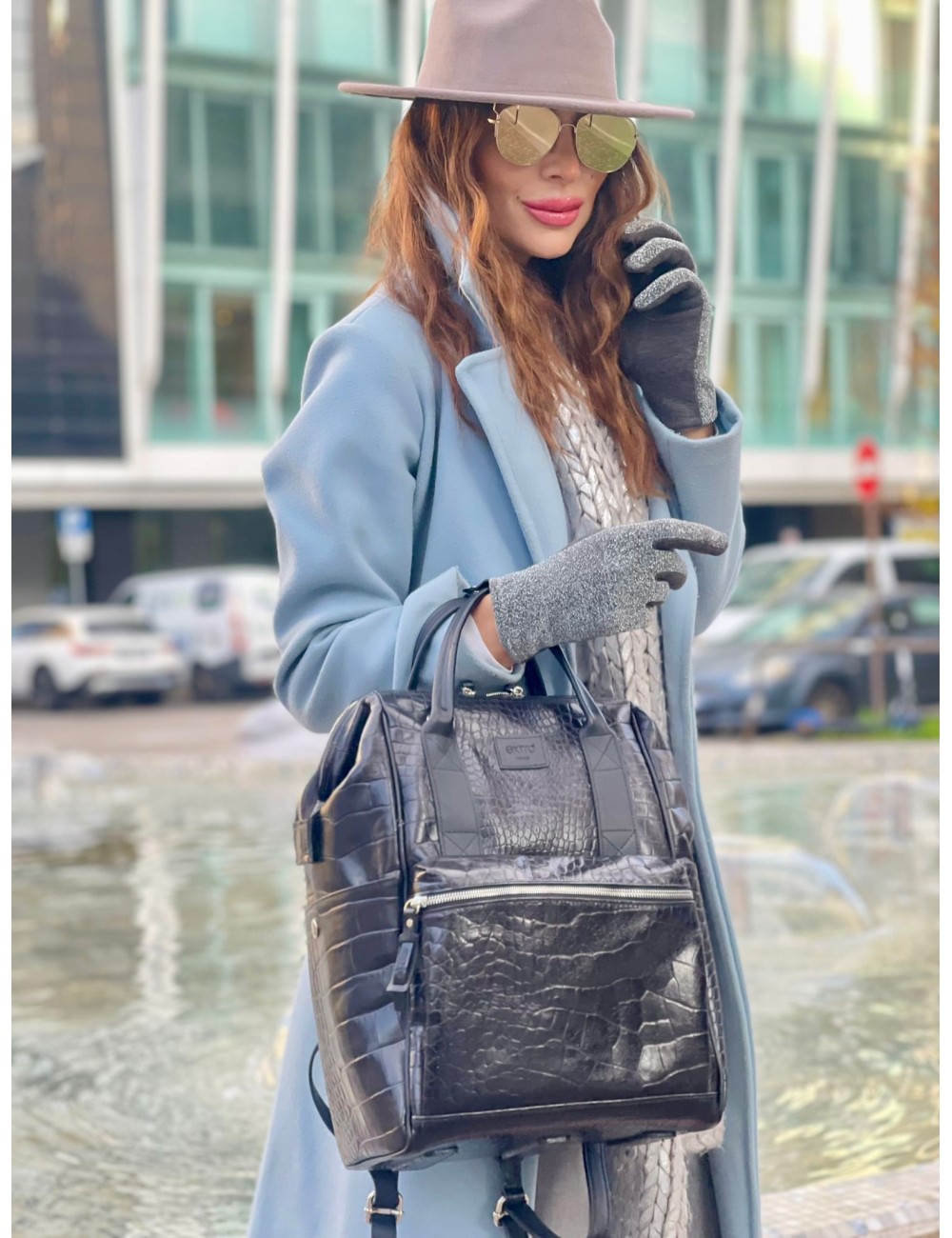 Coccodrillo Black Borsa Zaino Bagpack