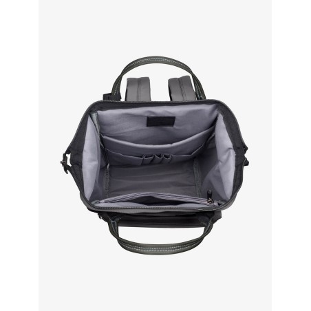 Borsa Zaino Grigio Cuciture Azzurre Metropolitan Collection 20 lt