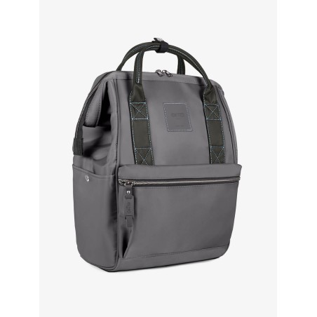 Borsa Zaino Grigio Cuciture Azzurre Metropolitan Collection 20 lt