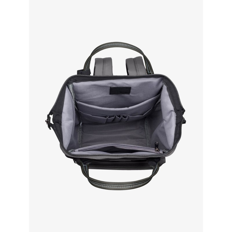 Borsa Zaino Grigio Cuciture Azzurre Metropolitan Collection 20 lt